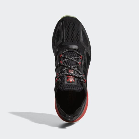 Adidas Originals Mens ZX 2K Boost Shoes Black Scarlet H01925 main image 6